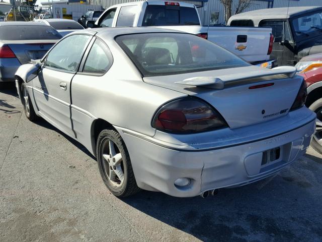 1G2NW12E0YM790122 - 2000 PONTIAC GRAND AM G SILVER photo 3