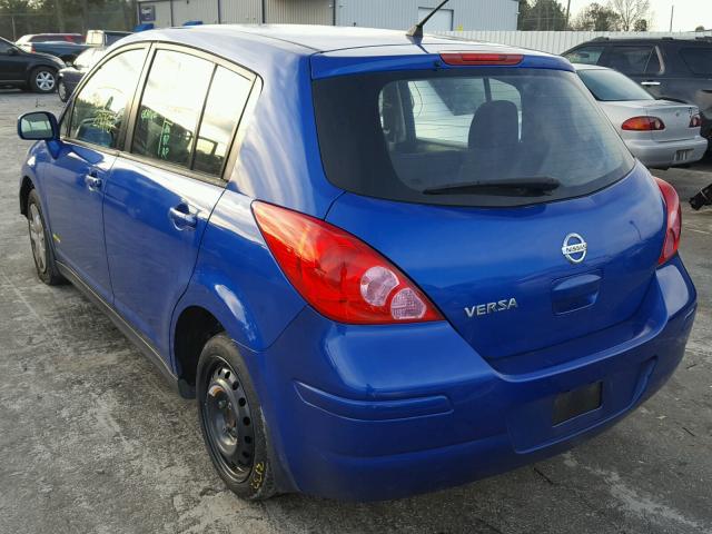 3N1BC1CP4BL471110 - 2011 NISSAN VERSA S BLUE photo 3