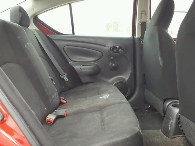 3N1CN7AP2EL815509 - 2014 NISSAN VERSA RED photo 6