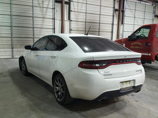 1C3CDFBB1FD150997 - 2015 DODGE DART SXT WHITE photo 3