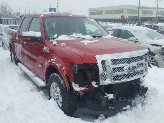 1FTFW1ET6BFC46293 - 2011 FORD F150 SUPER RED photo 1