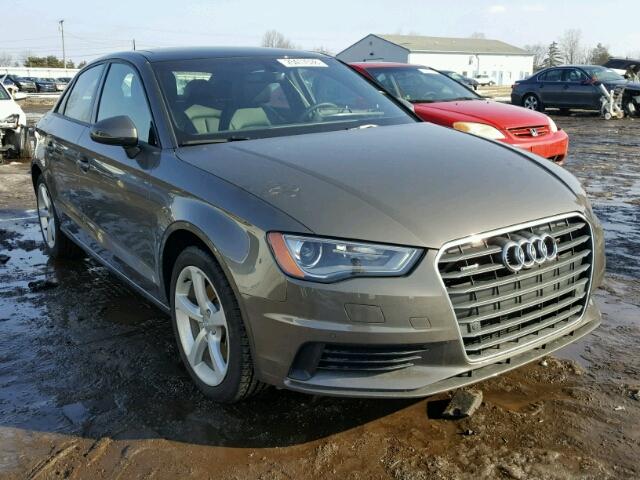 WAUB8GFF6G1042163 - 2016 AUDI A3 PREMIUM GRAY photo 1