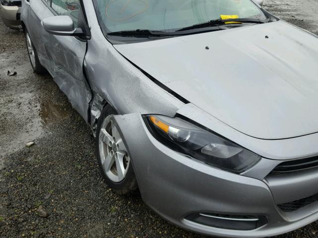 1C3CDFBB5GD538560 - 2016 DODGE DART SXT GRAY photo 9