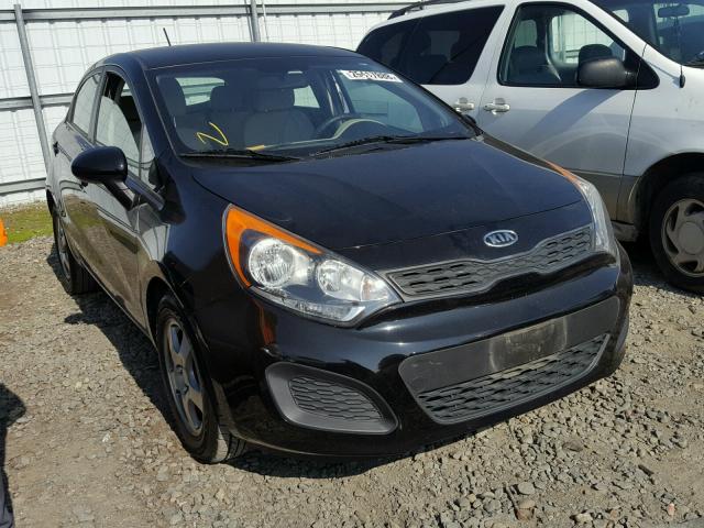 KNADM5A37C6015718 - 2012 KIA RIO LX BLACK photo 1