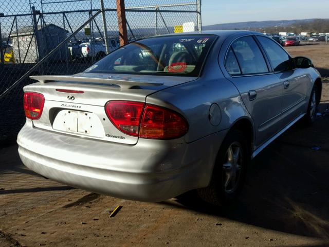 1G3NL52E01C153075 - 2001 OLDSMOBILE ALERO GL SILVER photo 4