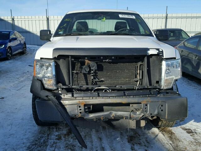 1FTMF1CW0AKE06419 - 2010 FORD F150 WHITE photo 9