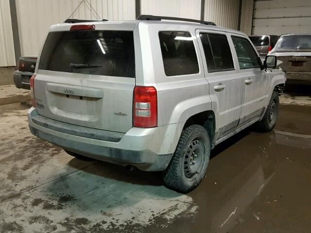 1C4NJRAB8CD618879 - 2012 JEEP PATRIOT SILVER photo 4