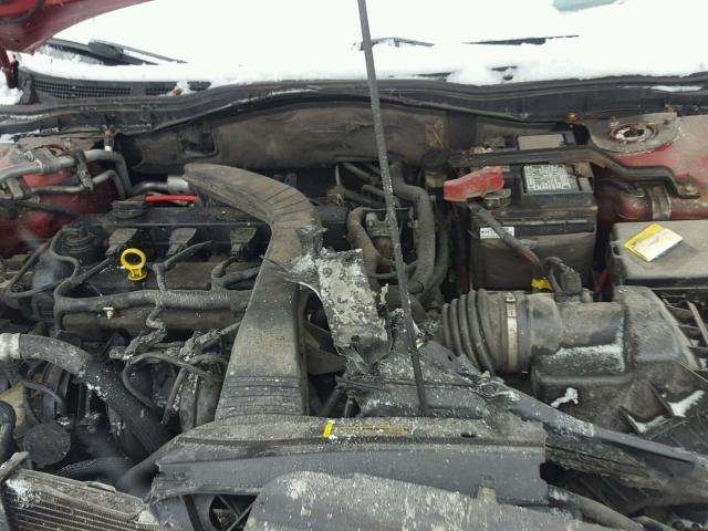 3FAHP07Z58R165255 - 2008 FORD FUSION SE RED photo 7