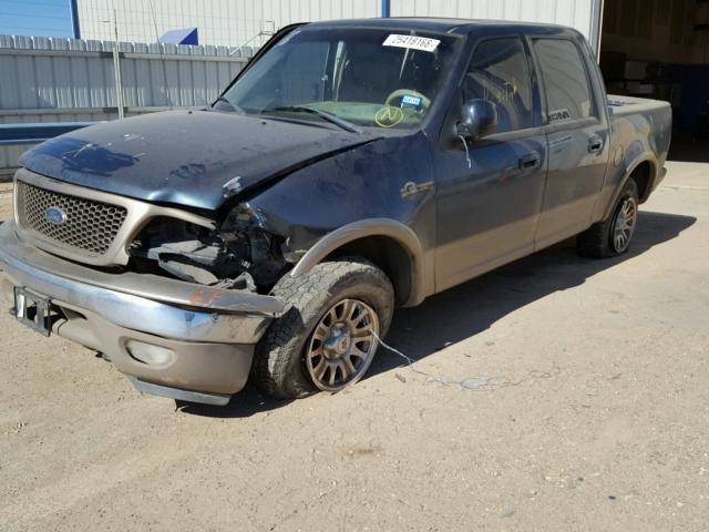 1FTRW08L32KA58955 - 2002 FORD F150 SUPER BLUE photo 2