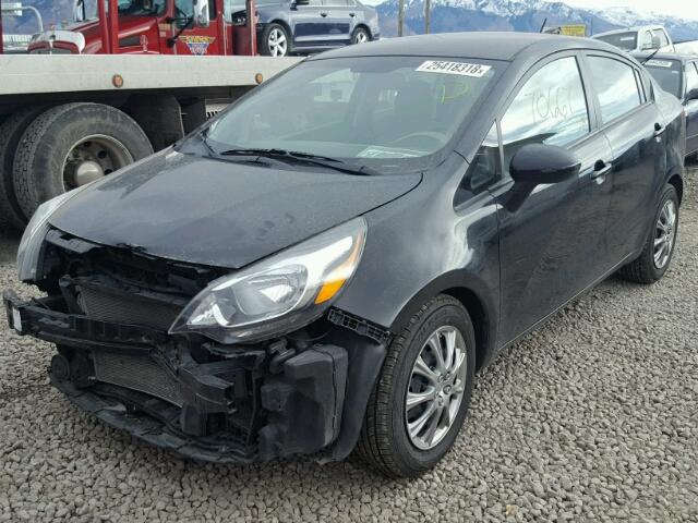 KNADM4A37F6504179 - 2015 KIA RIO LX Սև լուսանկար 2