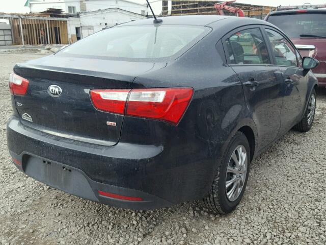 KNADM4A37F6504179 - 2015 KIA RIO LX Սև լուսանկար 4