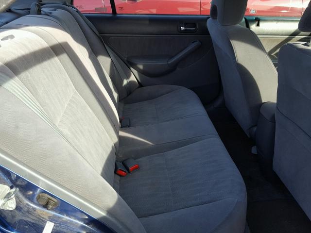 1HGES25723L022734 - 2003 HONDA CIVIC EX ლურჯი ფოტო 6