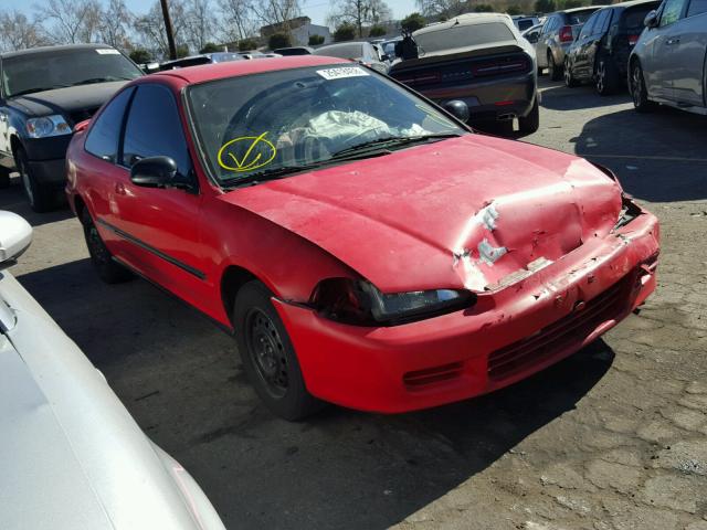 2HGEJ2124RH555204 - 1994 HONDA CIVIC DX RED photo 1