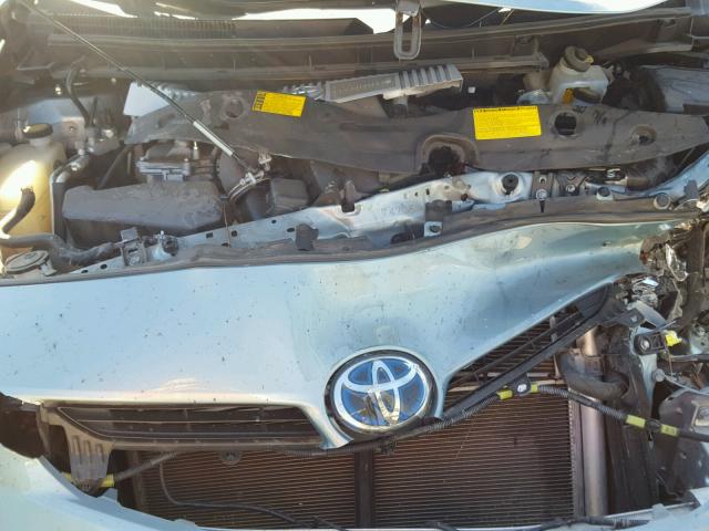 JTDKN3DP1D3048551 - 2013 TOYOTA PRIUS PLUG GREEN photo 7