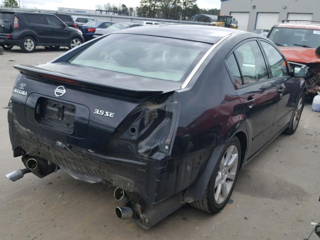 1N4BA41E17C834235 - 2007 NISSAN MAXIMA SE BLACK photo 4