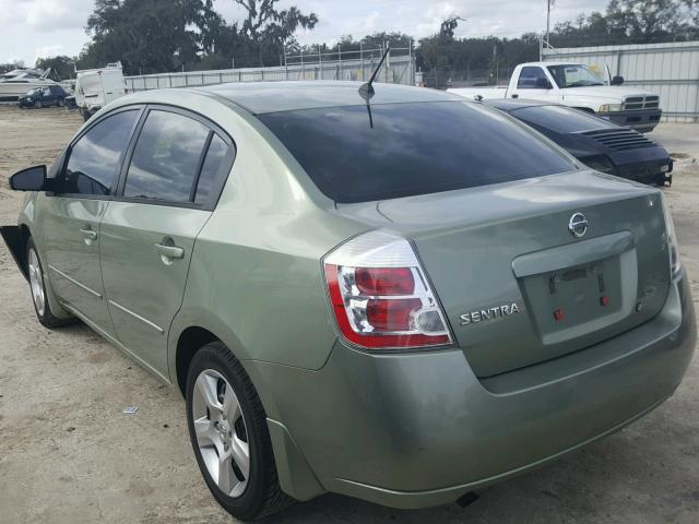 3N1AB61E08L741441 - 2008 NISSAN SENTRA 2.0 GREEN photo 3