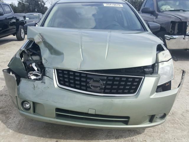 3N1AB61E08L741441 - 2008 NISSAN SENTRA 2.0 GREEN photo 9