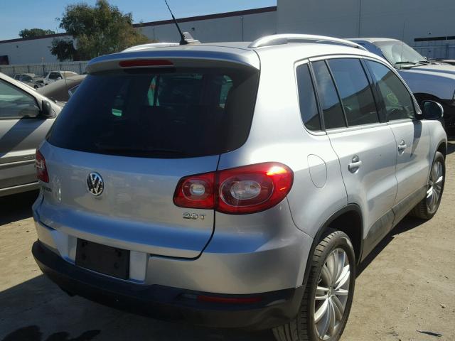 WVGAV75N99W528273 - 2009 VOLKSWAGEN TIGUAN S SILVER photo 4