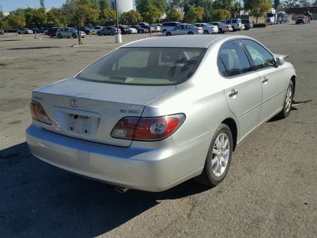 JTHBF30G920049317 - 2002 LEXUS ES 300 SILVER photo 4