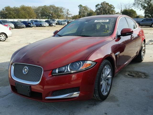 SAJWA0FBXCLS22517 - 2012 JAGUAR XF BURGUNDY photo 2