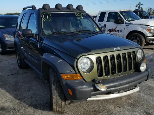 1J8GL38K86W285607 - 2006 JEEP LIBERTY RE GREEN photo 1