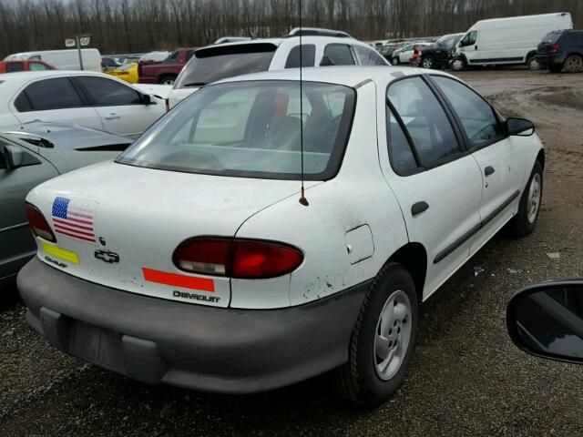 3G1JC5247VS861631 - 1997 CHEVROLET CAVALIER WHITE photo 4