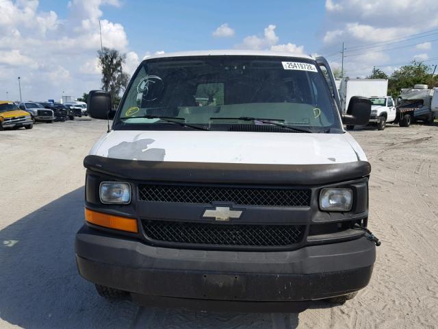 1GCGG25V571111285 - 2007 CHEVROLET EXPRESS G2 WHITE photo 10