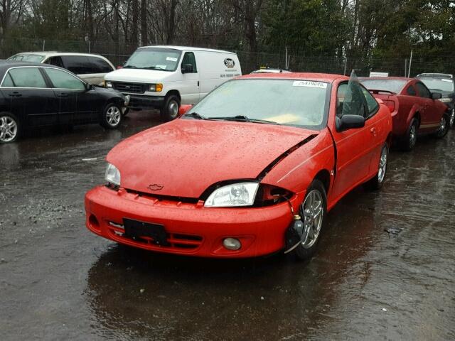 1G1JH12T027167830 - 2002 CHEVROLET CAVALIER Z RED photo 2