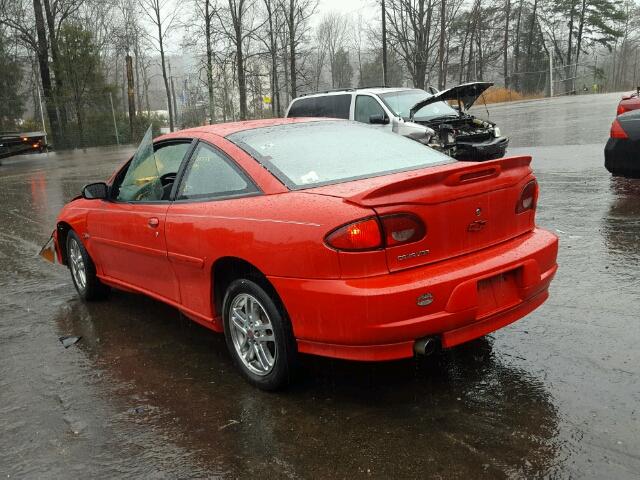 1G1JH12T027167830 - 2002 CHEVROLET CAVALIER Z RED photo 3