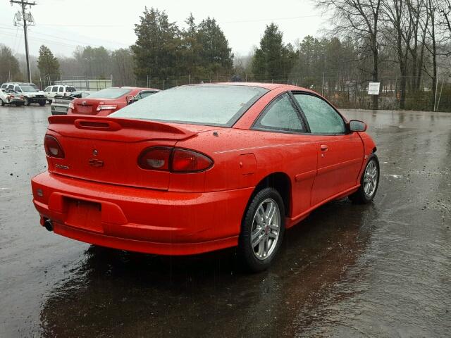 1G1JH12T027167830 - 2002 CHEVROLET CAVALIER Z RED photo 4