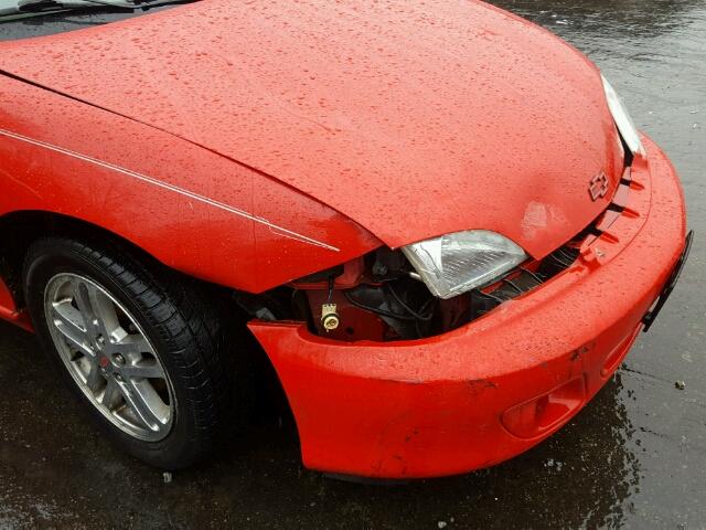 1G1JH12T027167830 - 2002 CHEVROLET CAVALIER Z RED photo 9