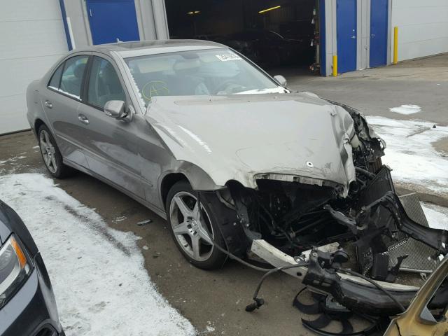 WDBUF87X39B393848 - 2009 MERCEDES-BENZ E 350 4MAT GRAY photo 1