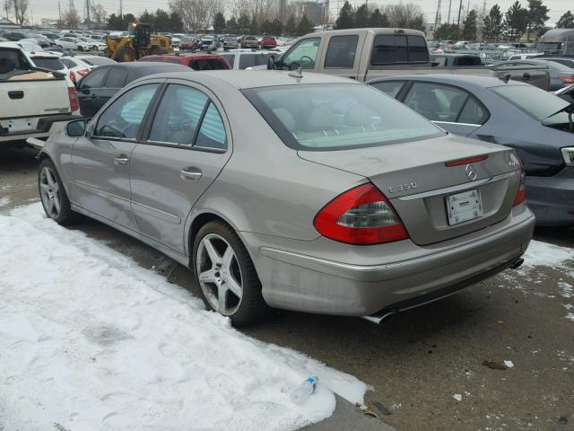 WDBUF87X39B393848 - 2009 MERCEDES-BENZ E 350 4MAT GRAY photo 3