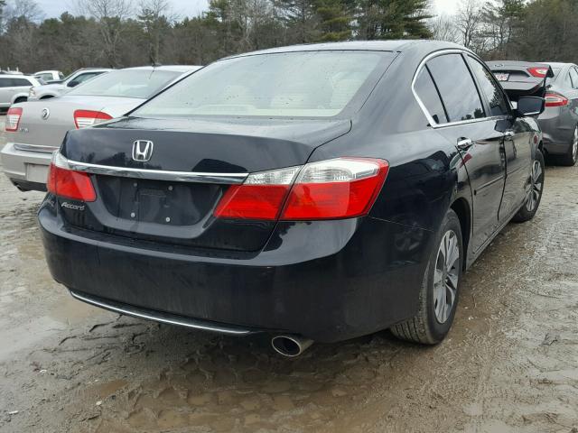 1HGCR2F32EA217178 - 2014 HONDA ACCORD LX BLACK photo 4