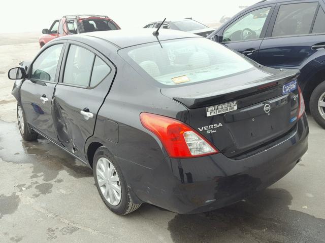 3N1CN7AP1DL879099 - 2013 NISSAN VERSA S BLACK photo 3