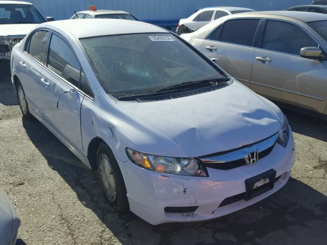 JHMFA3F20AS006886 - 2010 HONDA CIVIC HYBR WHITE photo 1