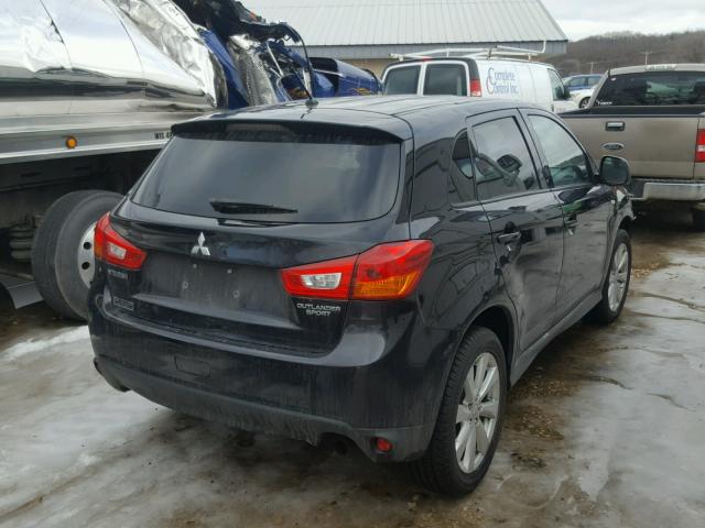 4A4AP3AU0DE022911 - 2013 MITSUBISHI OUTLANDER BLACK photo 4