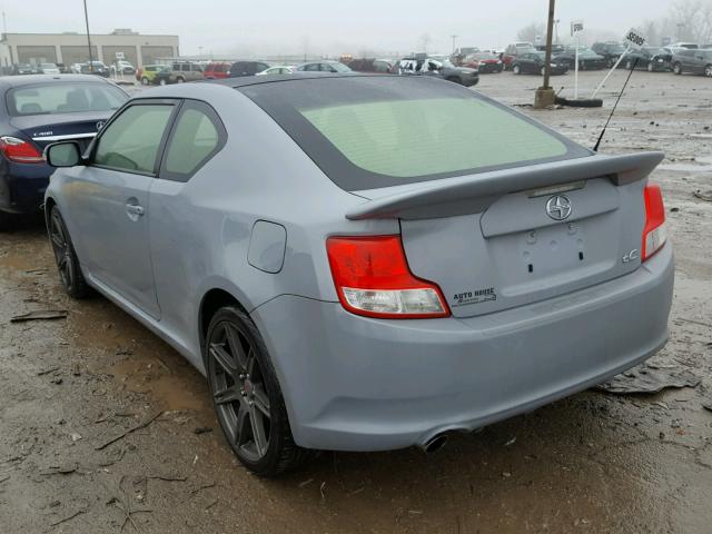 JTKJF5C78D3046391 - 2013 TOYOTA SCION TC 灰色 照片 3