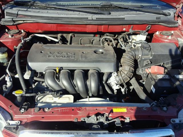 1NXBR30E57Z817295 - 2007 TOYOTA COROLLA CE RED photo 7