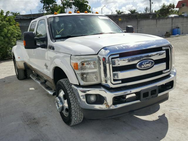 1FT8W3DT2BEB22159 - 2011 FORD F350 SUPER WHITE photo 1