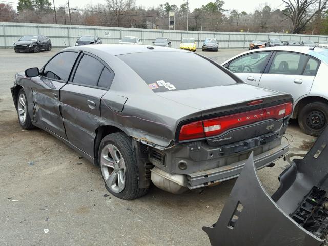 2B3CL3CG9BH513181 - 2011 DODGE CHARGER CHARCOAL photo 3