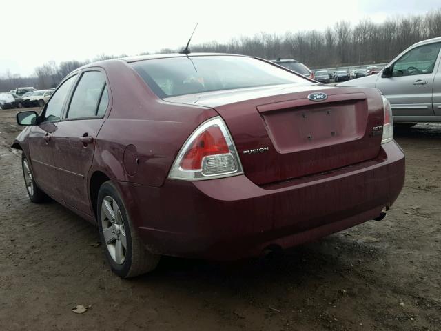 3FAHP07167R133990 - 2007 FORD FUSION SE MAROON photo 3