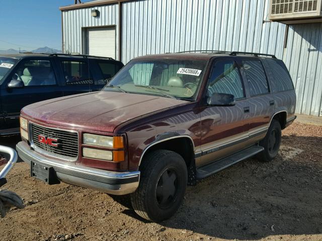 1GKEK13R5XJ803976 - 1999 GMC DENALI RED photo 2