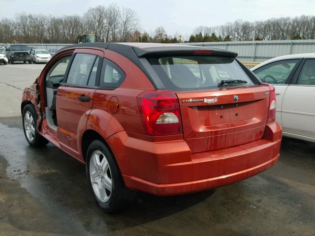 1B3HB48B57D599704 - 2007 DODGE CALIBER SX RED photo 3