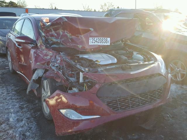 KMHEC4A4XDA092106 - 2013 HYUNDAI SONATA HYB RED photo 1