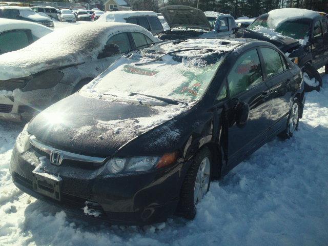 1HGFA16878L078846 - 2008 HONDA CIVIC EX 黑色 照片 2