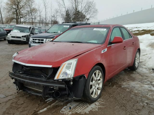 1G6DS57V090126370 - 2009 CADILLAC CTS HI FEA BURGUNDY photo 2