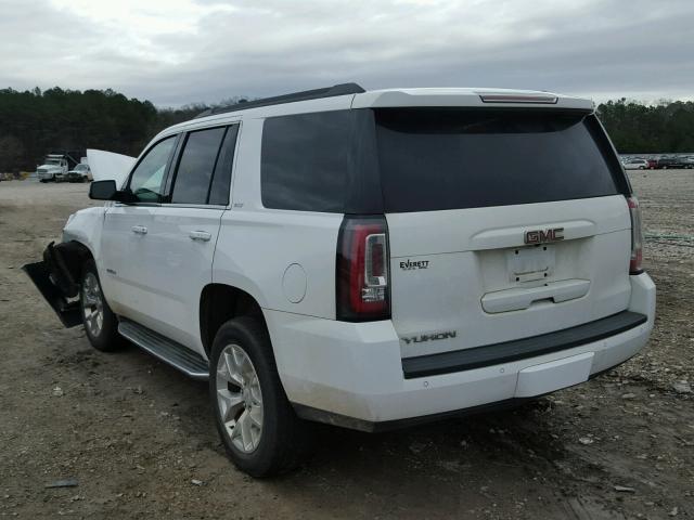 1GKS1BKCXGR272834 - 2016 GMC YUKON SLT WHITE photo 3