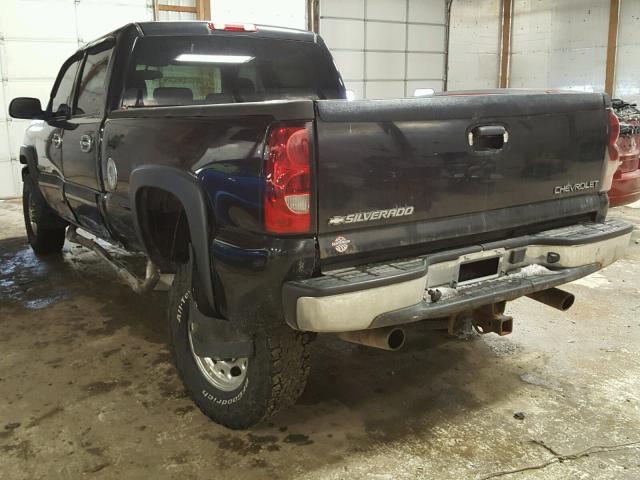 1GCHK23U96F261348 - 2006 CHEVROLET SILVERADO BLACK photo 3