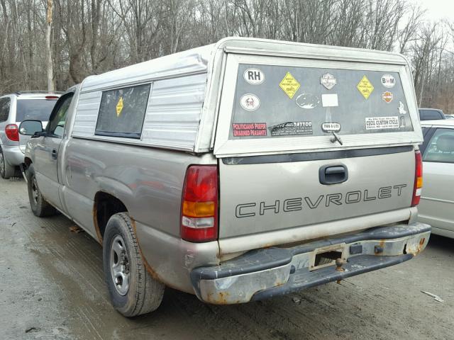 1GCEC14W52Z167714 - 2002 CHEVROLET SILVERADO BEIGE photo 3